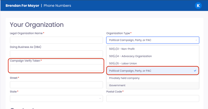 10DLC Submit for review