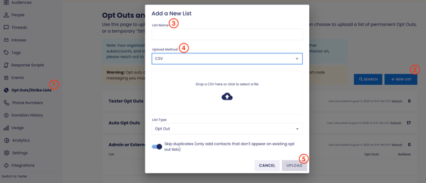 How to Manually Upload Opt-Outs (screenshot 4)
