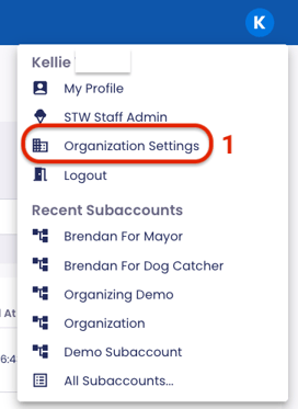 Organization Settings