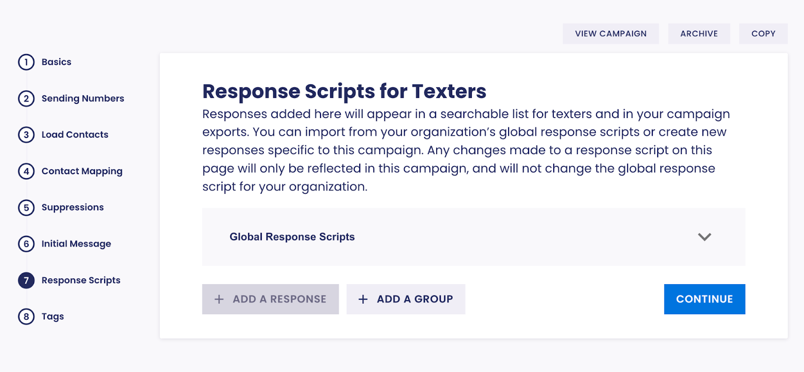 Response Scripts