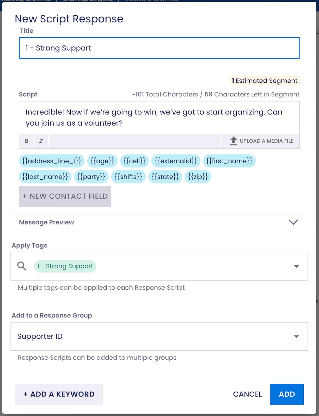 Response Scripts