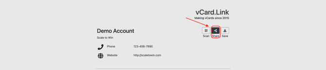Step 2 Get your contact card